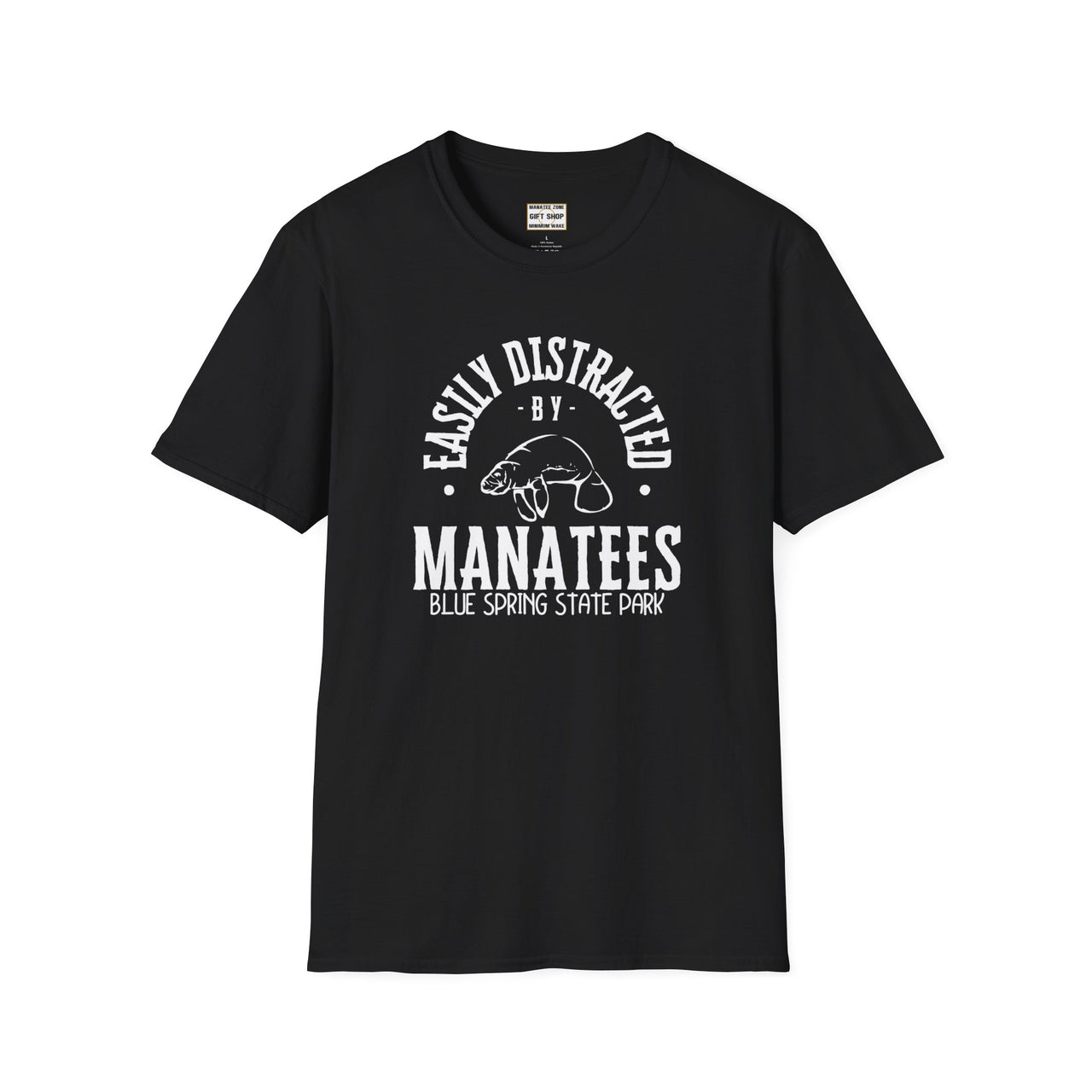 Easily Distracted by Manatees  • Unisex Softstyle T-Shirt
