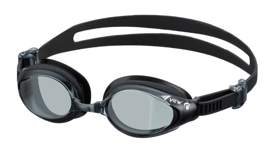 SWIPE FITNESS GOGGLE, CURVED LENS, BLACK